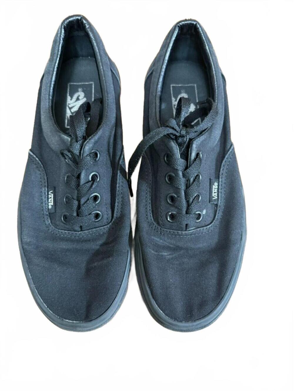 VANS Women's Authentic Black Canvas Sneakers Size 7.5 - Good Condition